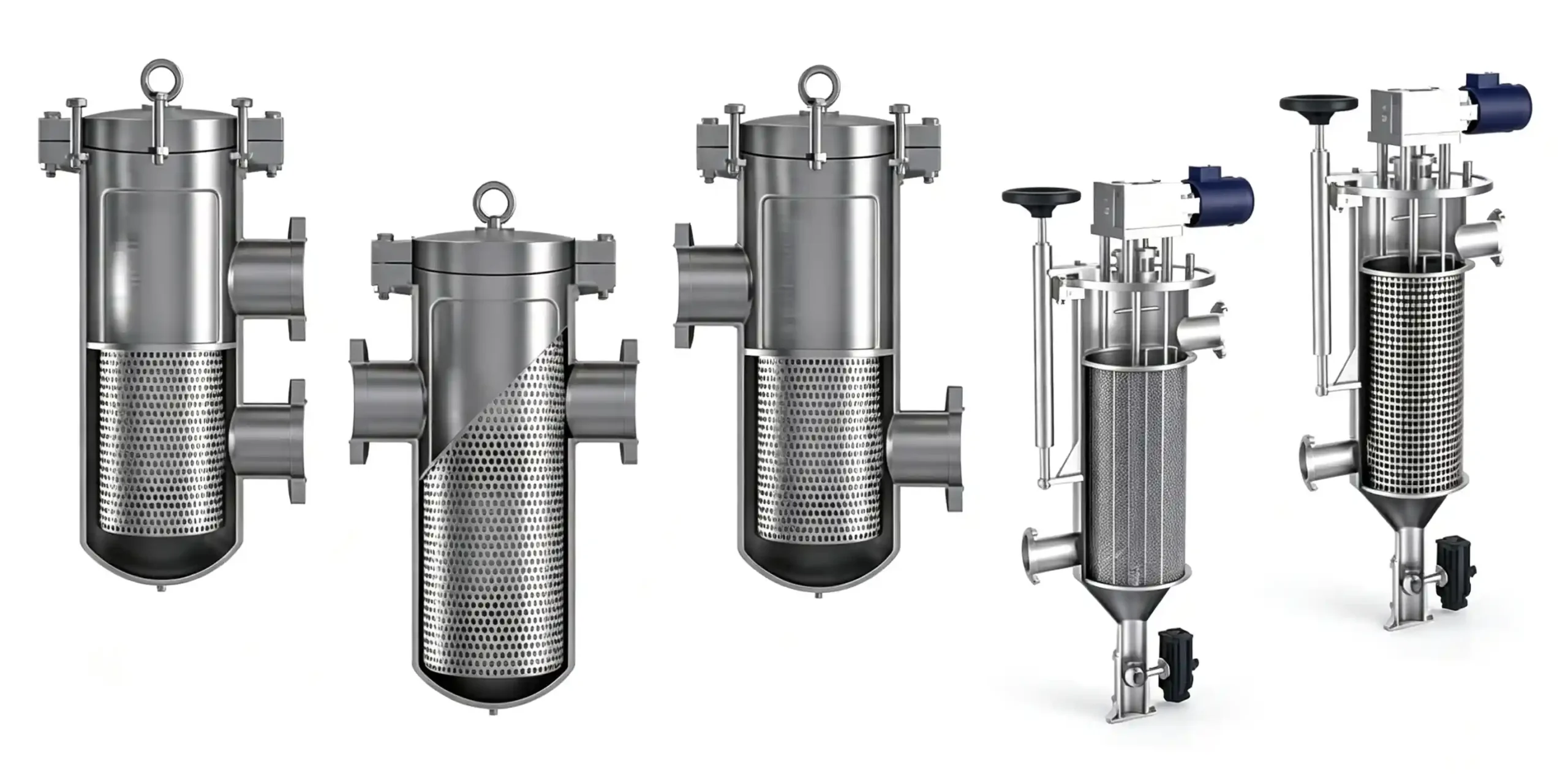 Basket and tube filter cartridge structure diagram