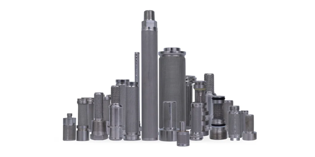 Sintered metal filter elements in multiple sizes and connection configurations for alloy and construction review